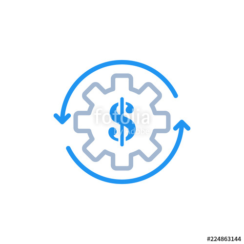 500x500 Costs Optimization And Production Efficiency Icon Business