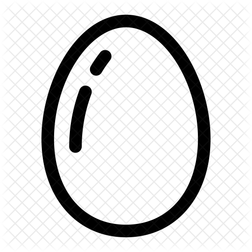 512x512 Egg Icon Of Line Style