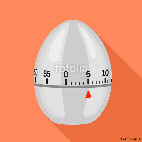 500x500 Egg Kitchen Timer Icon Flat Illustration Of Egg Kitchen Timer