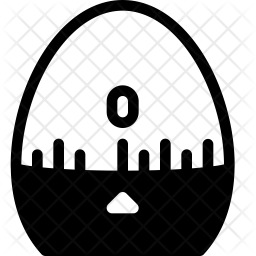 256x256 Egg Timer Icon Of Glyph Style