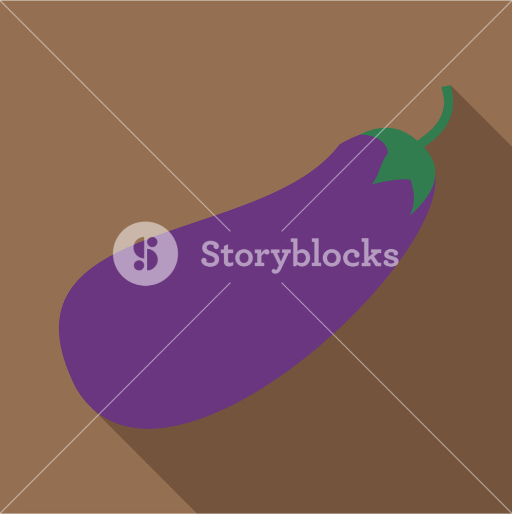 998x1000 Eggplant Icon Flat Illustration Of Eggplant Icon For Web Royalty