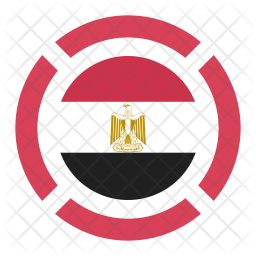 256x256 Egypt Flag Icon Of Flat Style