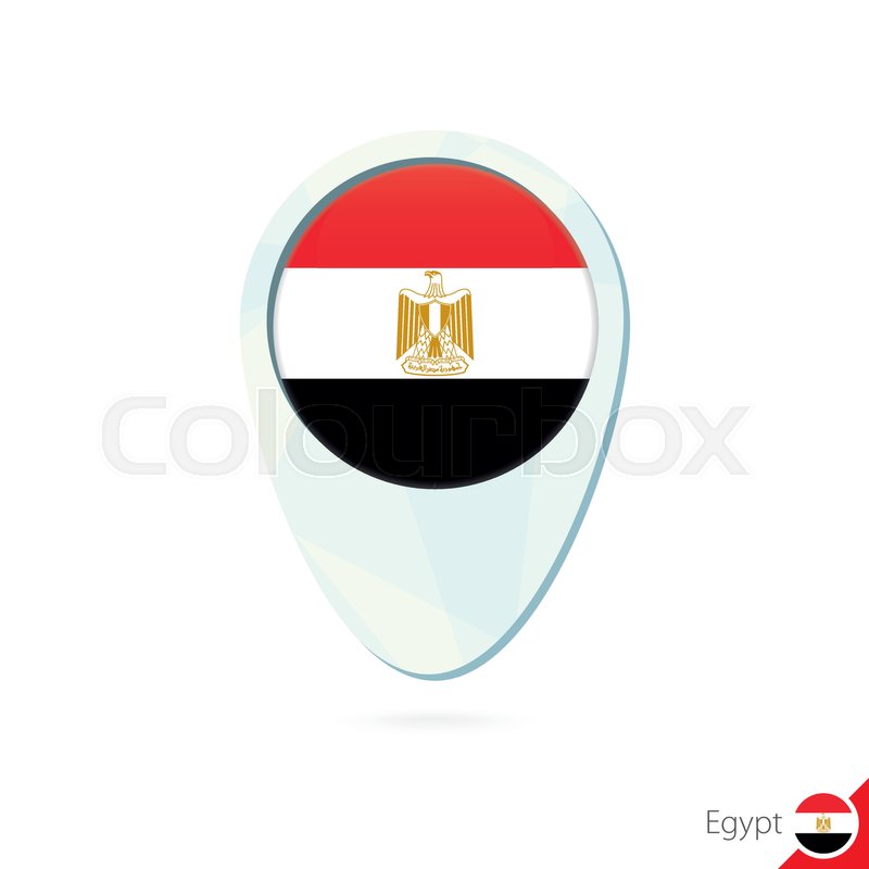 800x800 Egypt Flag Location Map Pn On Stock Vector Colourbox