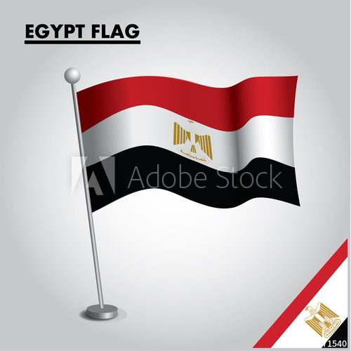 500x500 Egypt Flag Icon National Flag Of Egypt On A Pole