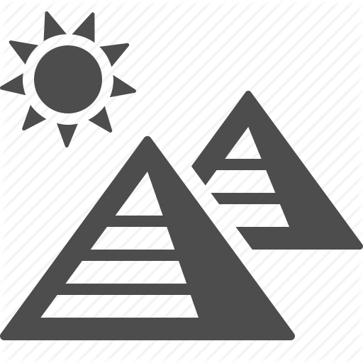512x512 Desert, Egypt, Giza, Pyramid, Pyramids, Sun Icon