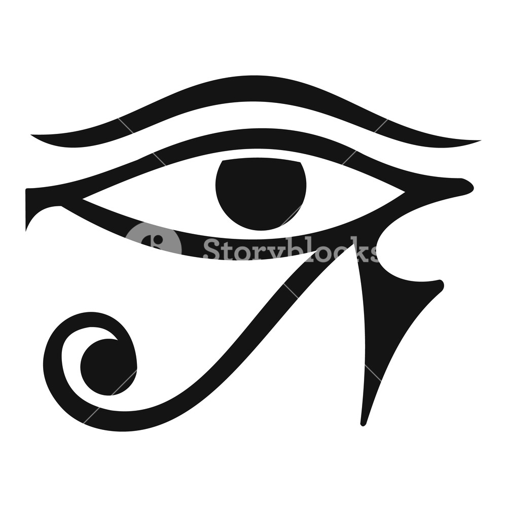 1000x1000 Eye Of Horus Egypt Deity Icon Simple Illustration Of Eye Of Horus
