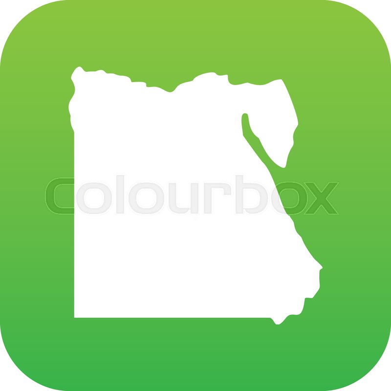 800x800 Map Of Egypt Icon Digital Green For Stock Vector Colourbox