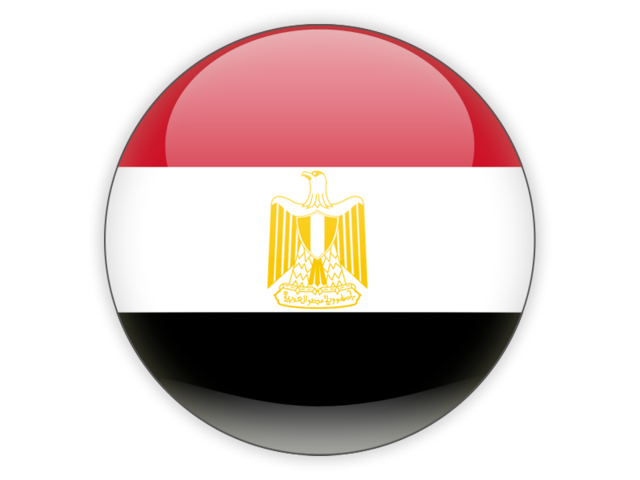 640x480 Round Icon Illustration Of Flag Of Egypt