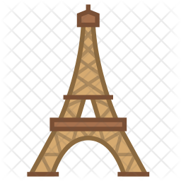 256x256 Eiffel Tower Icon Of Colored Outline Style