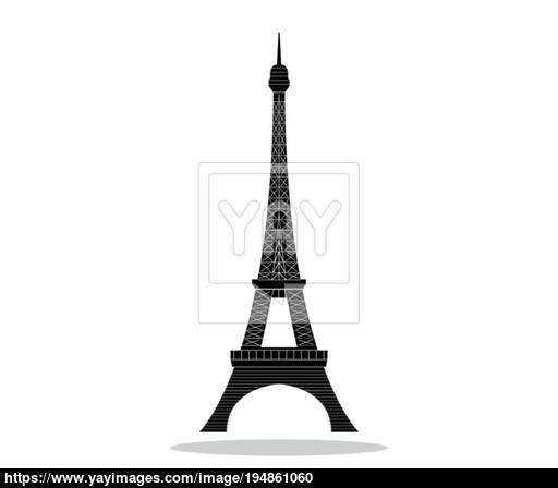 512x448 Eiffel Tower Icon Vector