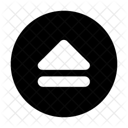 256x256 Eject Icon Of Glyph Style