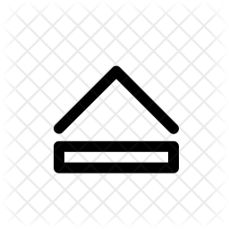 256x256 Eject Button Icon Of Line Style