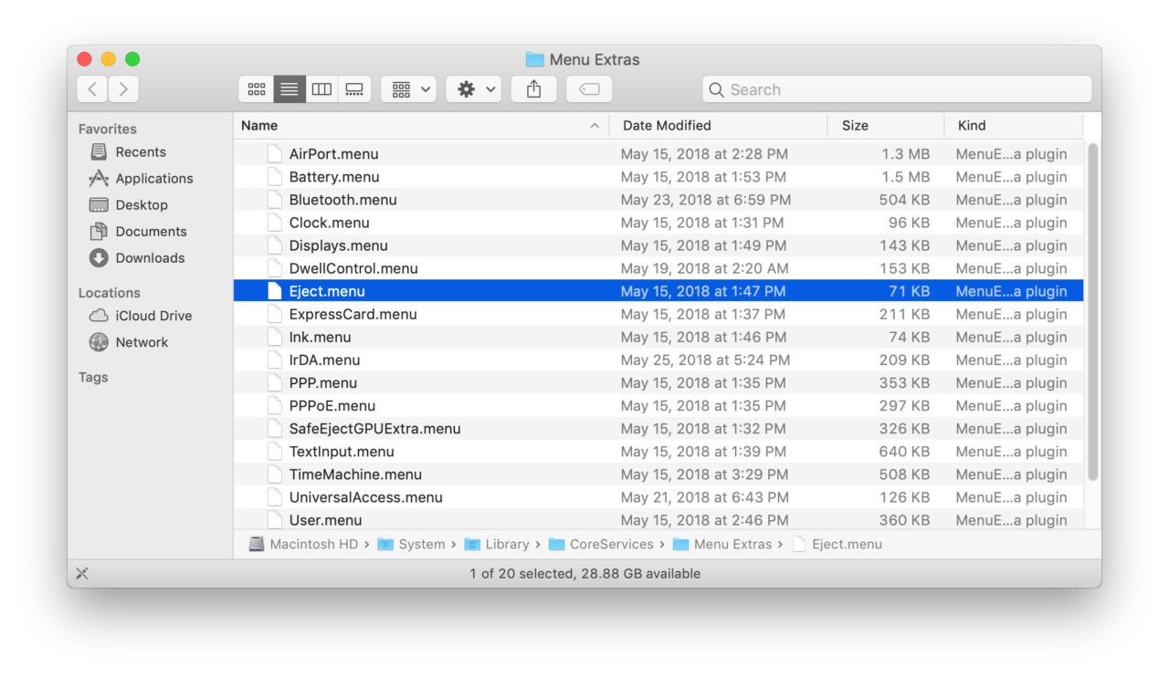 1280x742 How To Add Or Remove Eject Icon From The Macos Menu Bar