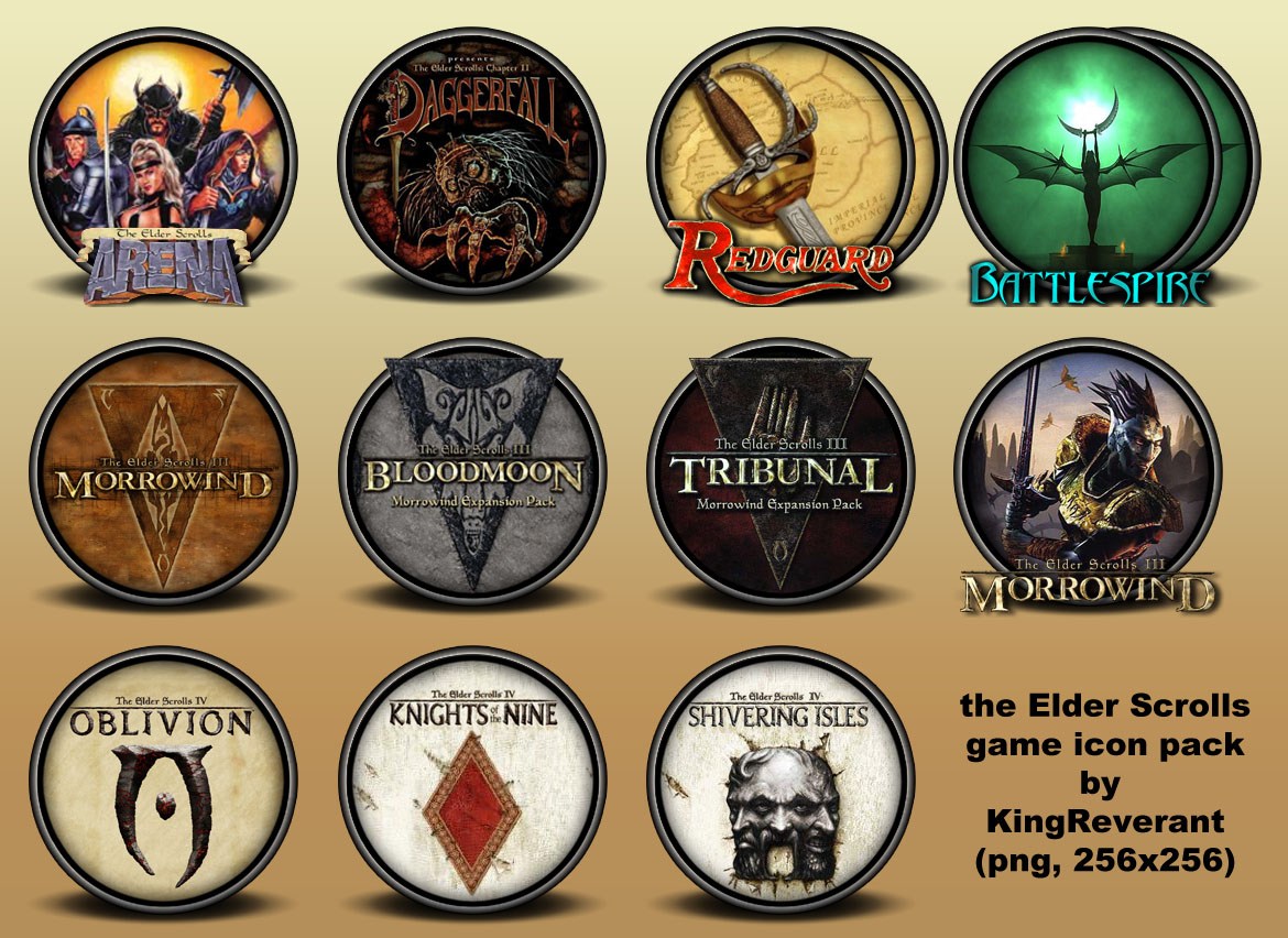 1170x852 The Elder Scrolls Series Icons