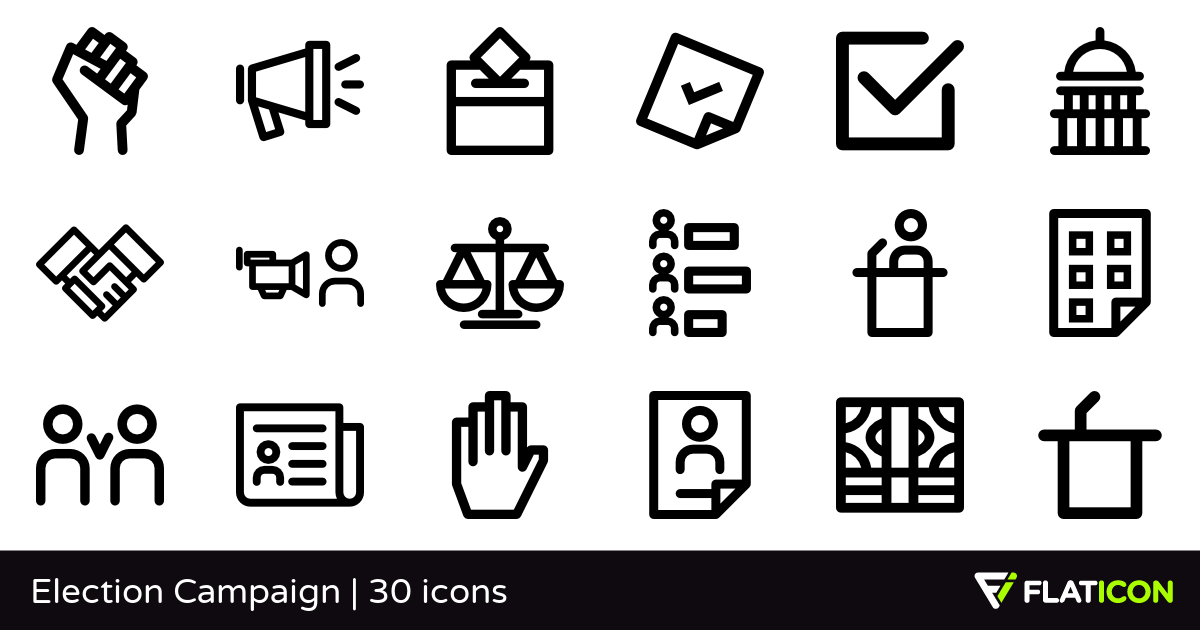 1200x630 Election Campaign Free Icons