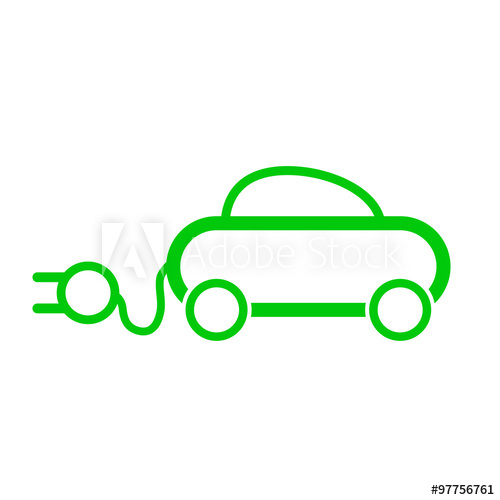 Electric Car Icon 500x500 Electric Car Icon