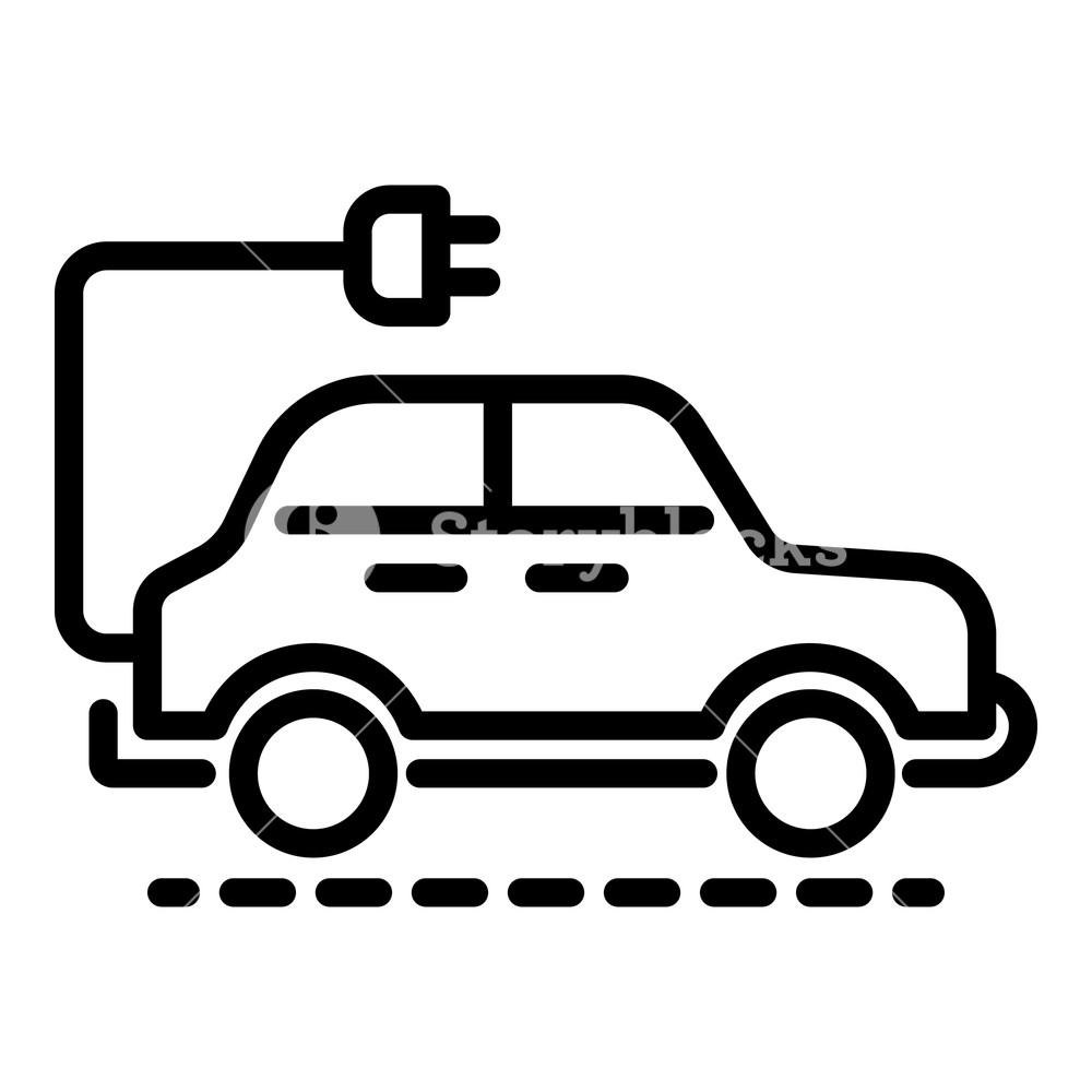 Electric Car Icon Outline Electric Car Vector Icon For Web Design 1000x1000 Electric Car Icon Outline Electric Car Vector Icon For Web Design