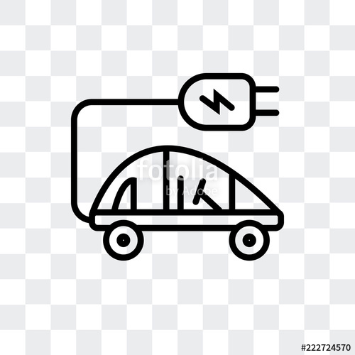 Electric Car Icon Isolated On Transparent Background Modern 500x500 Electric Car Icon Isolated On Transparent Background Modern
