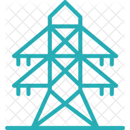 256x256 Power Grid Icon Of Line Style