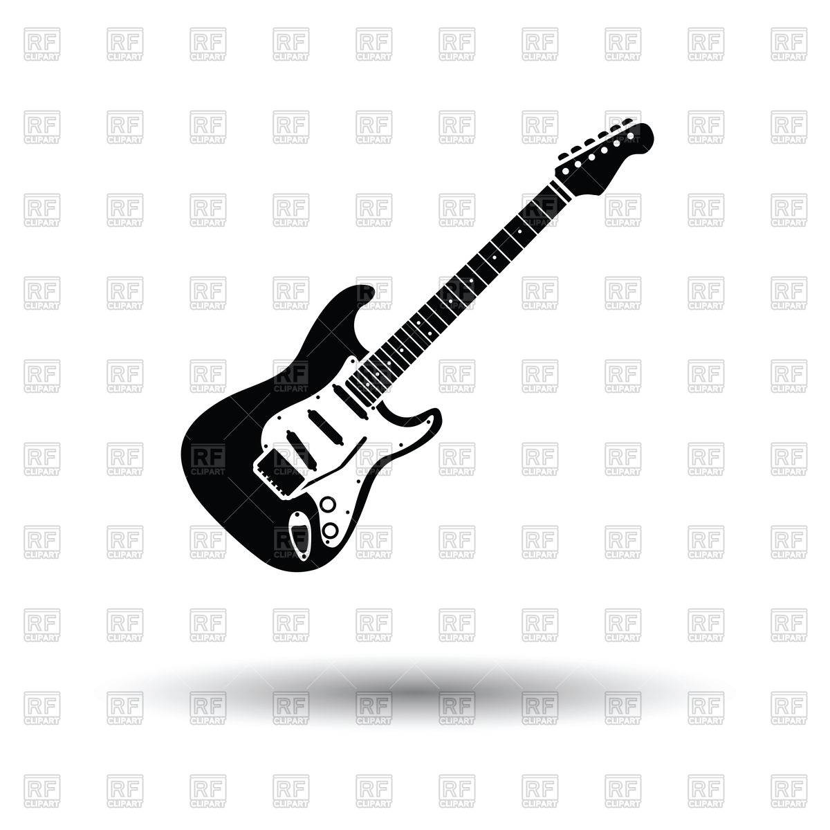 Electric Guitar Icon With Shadow Vector Image Of Music Angelp 1200x1200 Electric Guitar Icon With Shadow Vector Image Of Music Angelp