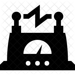 256x256 Electricity Meter Icon Of Glyph Style