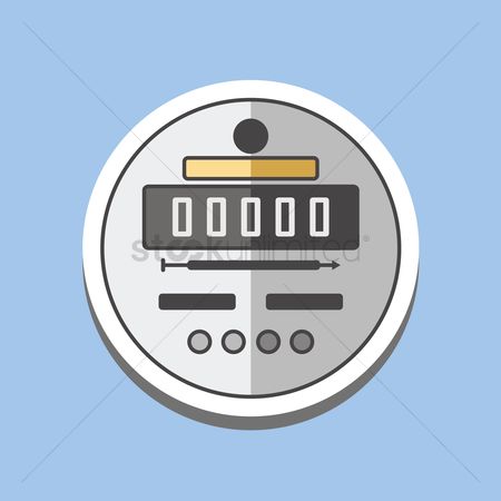 450x450 Free Electricity Meter Stock Vectors Stockunlimited