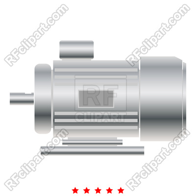 400x400 Electric Motor Icon Illustration Color Simple Style Vector Image