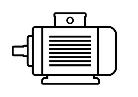 450x318 Electric Motor Icon On White Background Royalty Free Vector Graphics