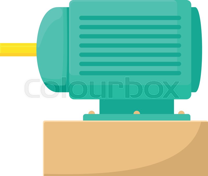800x677 Electric Motor Icon Cartoon Stock Vector Colourbox