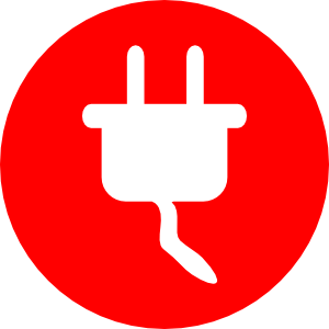 300x300 Electric Power Plug Icon Clip Art
