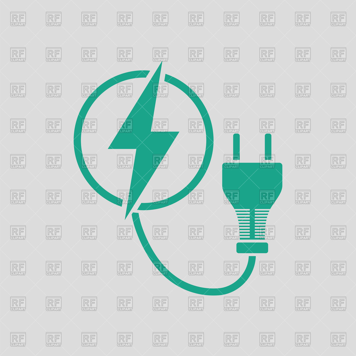 1200x1200 Electric Plug Icon On Gray Background Vector Image Of Icons