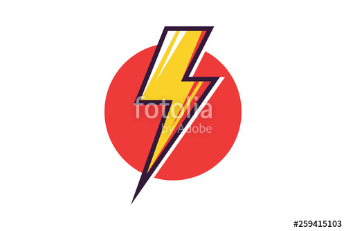 Electric Lightning Bold Logotype Isolated On White Background 500x334 Electric Lightning Bold Logotype Isolated On White Background