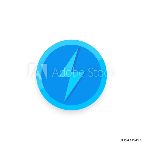 Lightning Bolt, Electric Power Icon 500x500 Lightning Bolt, Electric Power Icon