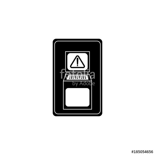 500x500 Danger Electrical Hazard Icon Cyber Security Icon Premium