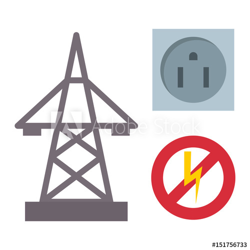 500x500 Electric Outlet Illustration Energy Socket Electrical Plug