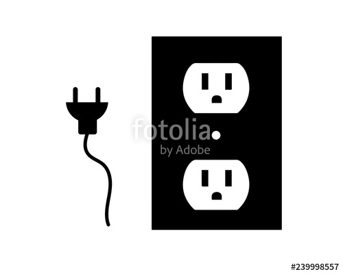 500x400 Icon Electrical Plug Outlet Stock Image And Royalty Free Vector