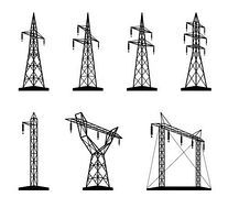 207x179 Electrical Grid Tower Icon