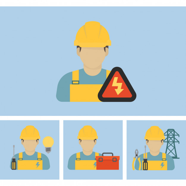 626x626 Electrician Worker Icon Vector Premium Download