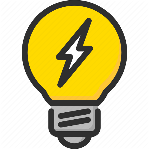512x512 Bulb, Electric, Electricity, Energy, Light, Power, Yellow Icon