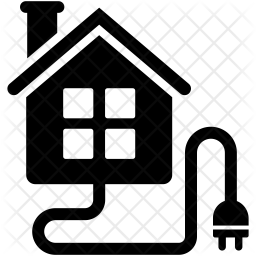 256x256 Home Electricity Icon Of Glyph Style