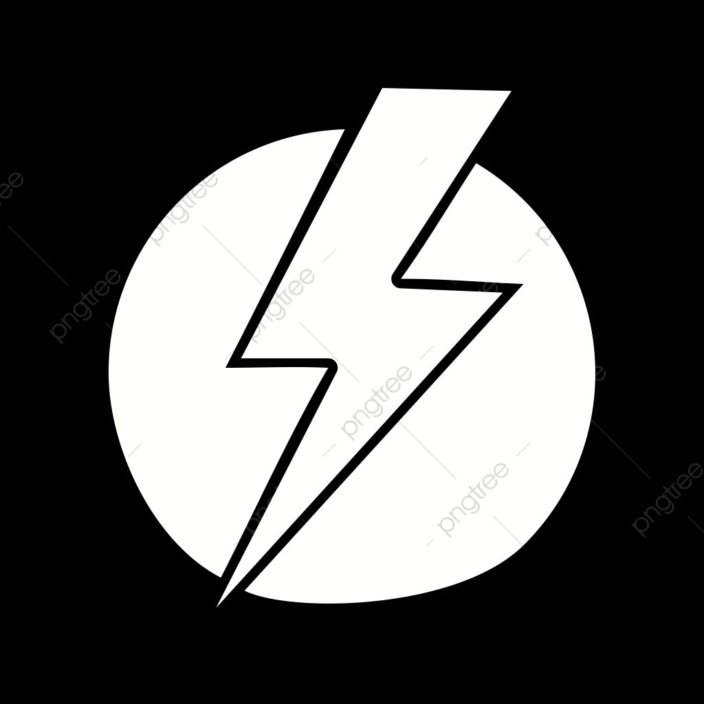 1024x1024 Vector Electric Shock Icon, Electricity, Electric Shock, Lightning