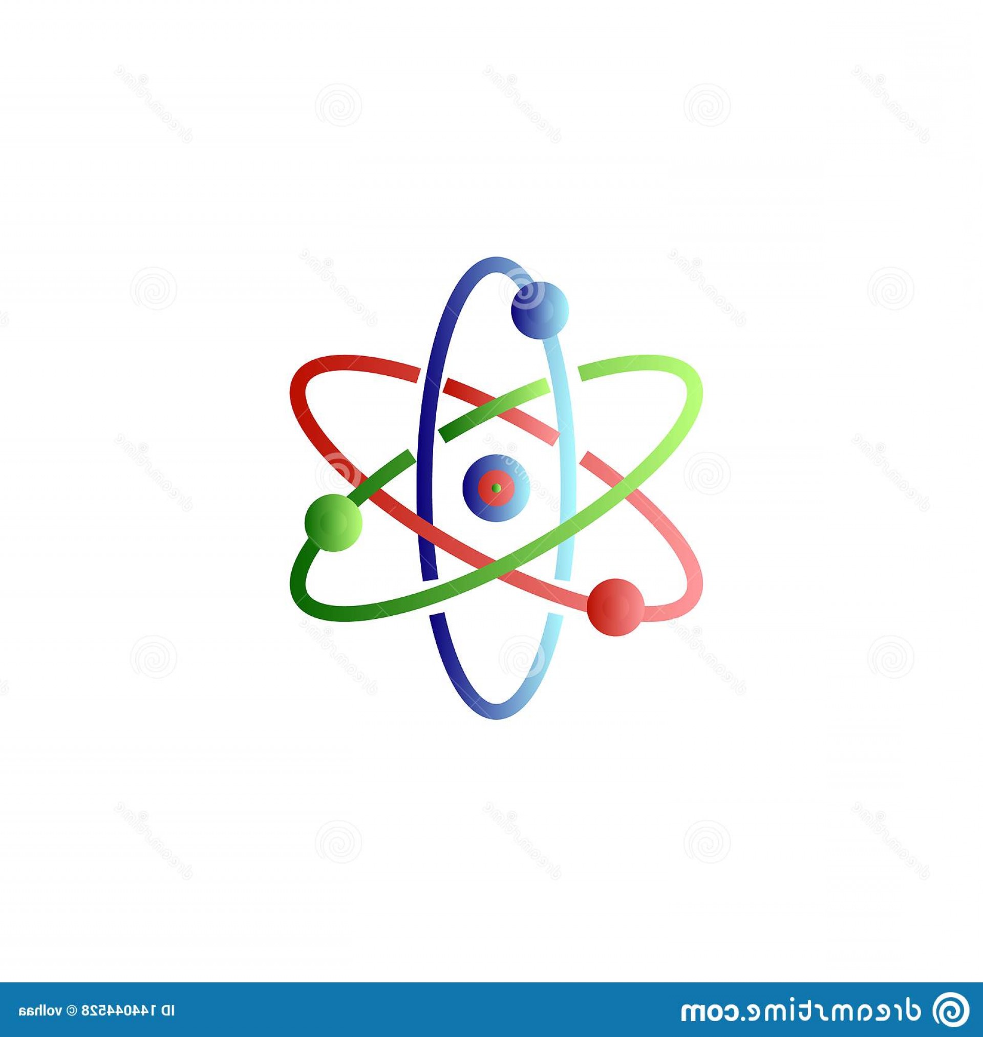 1920x2026 Atomic Orbitals Vector Icon Colorful Structure Atom White
