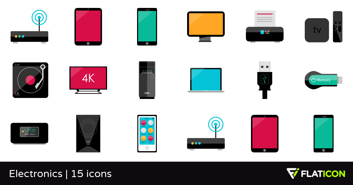 1200x630 Electronics Free Icons