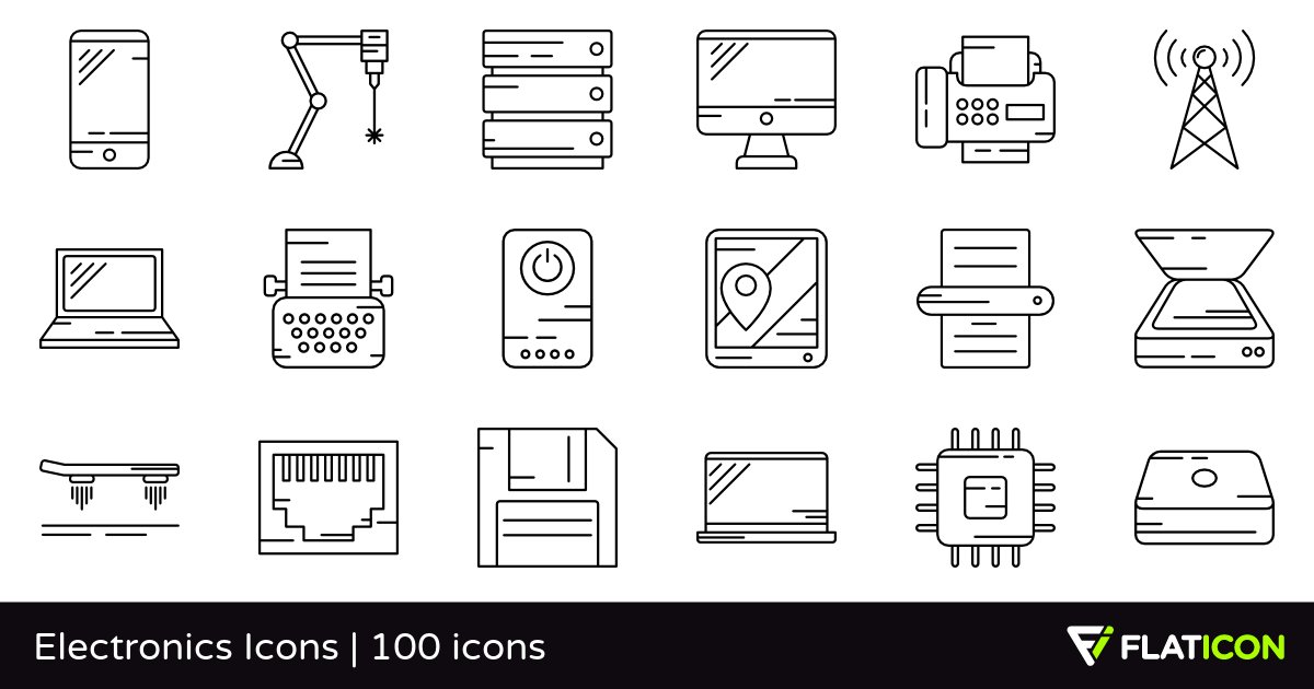 1200x630 Electronics Icons Free Icons