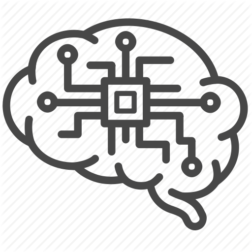 512x512 Brain, Digital, Electronic, Processor Icon