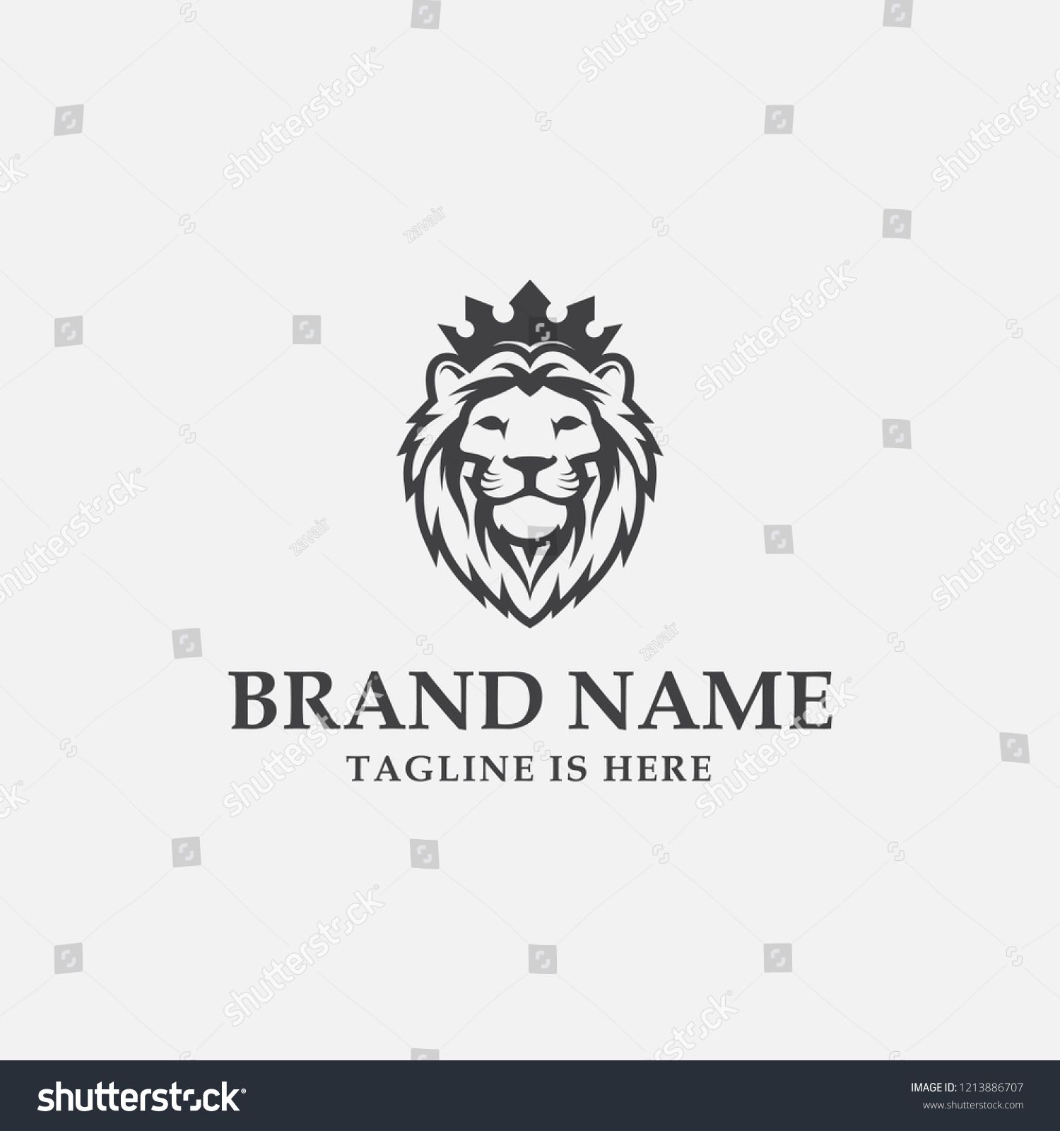 1500x1600 Lion Head Logo Design Lion King Lion Face Elegant Icon Vector