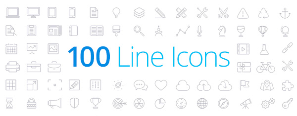 600x235 Download Free Line Style Icons Elegant Themes Blog