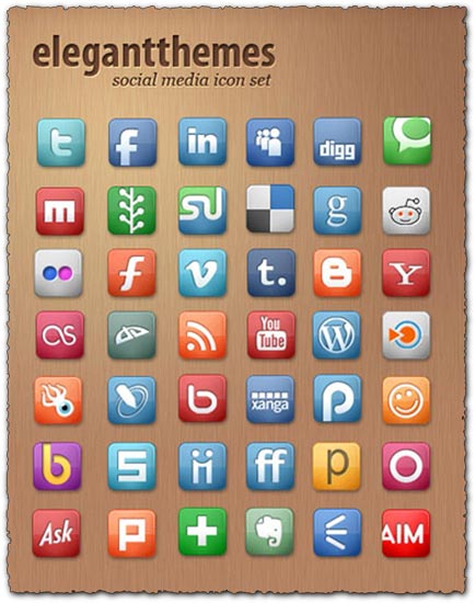 434x550 Elegant Themes Social Media Icon Set