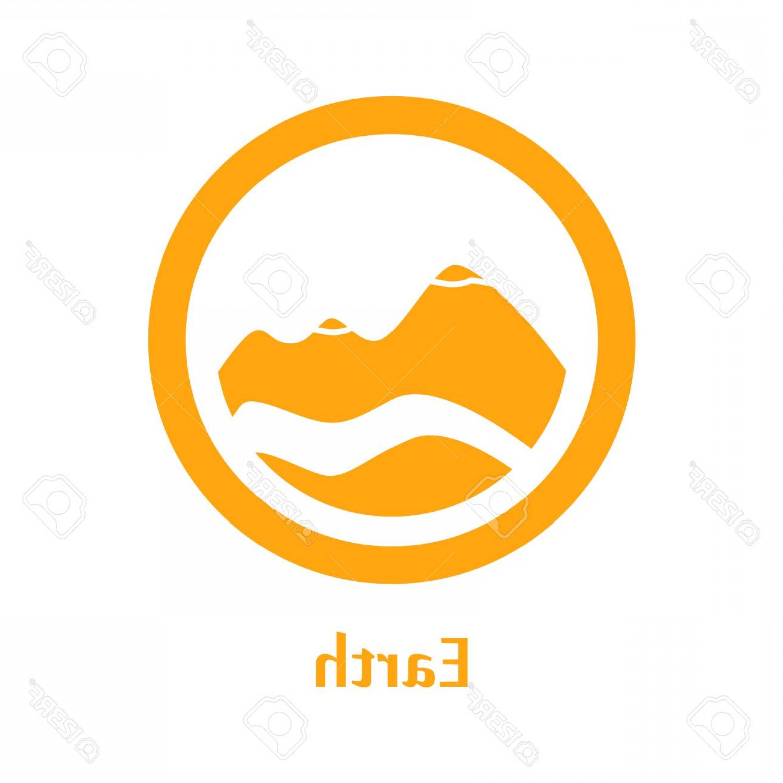 1560x1560 Photostock Vector A Vector Illustration Of Earth Element Icon Line