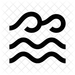 256x256 Water Element Icon Of Line Style